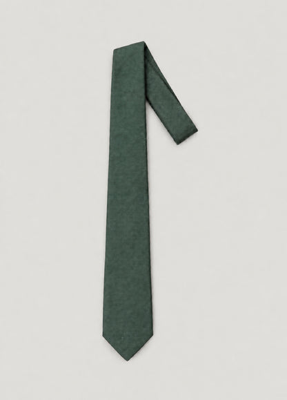Corbata vestir grano verde, entera