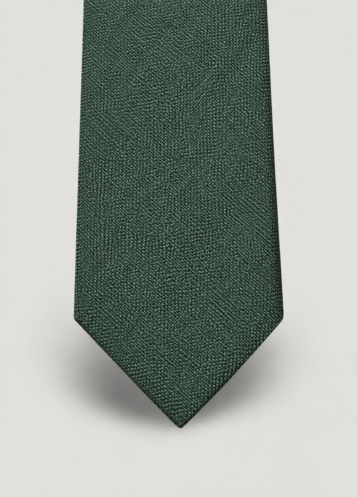 Corbata vestir grano verde, detalle