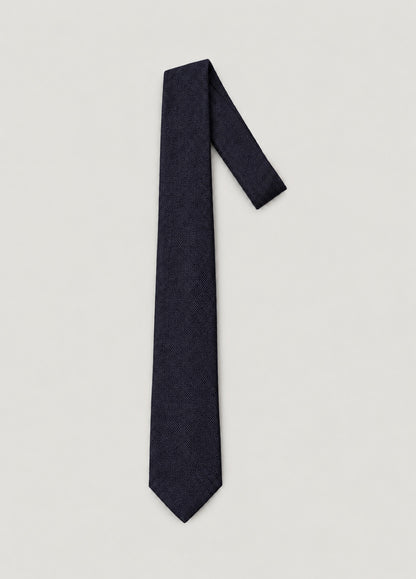 Corbata vestir granadina marino, entera