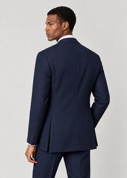 Traje Oxford Tailored Fit marino liso
