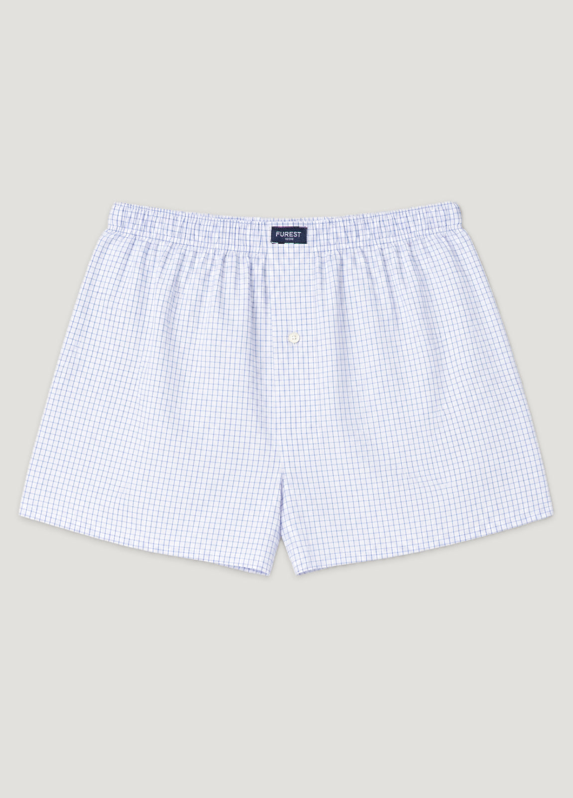 Boxer popelín cuadros celeste