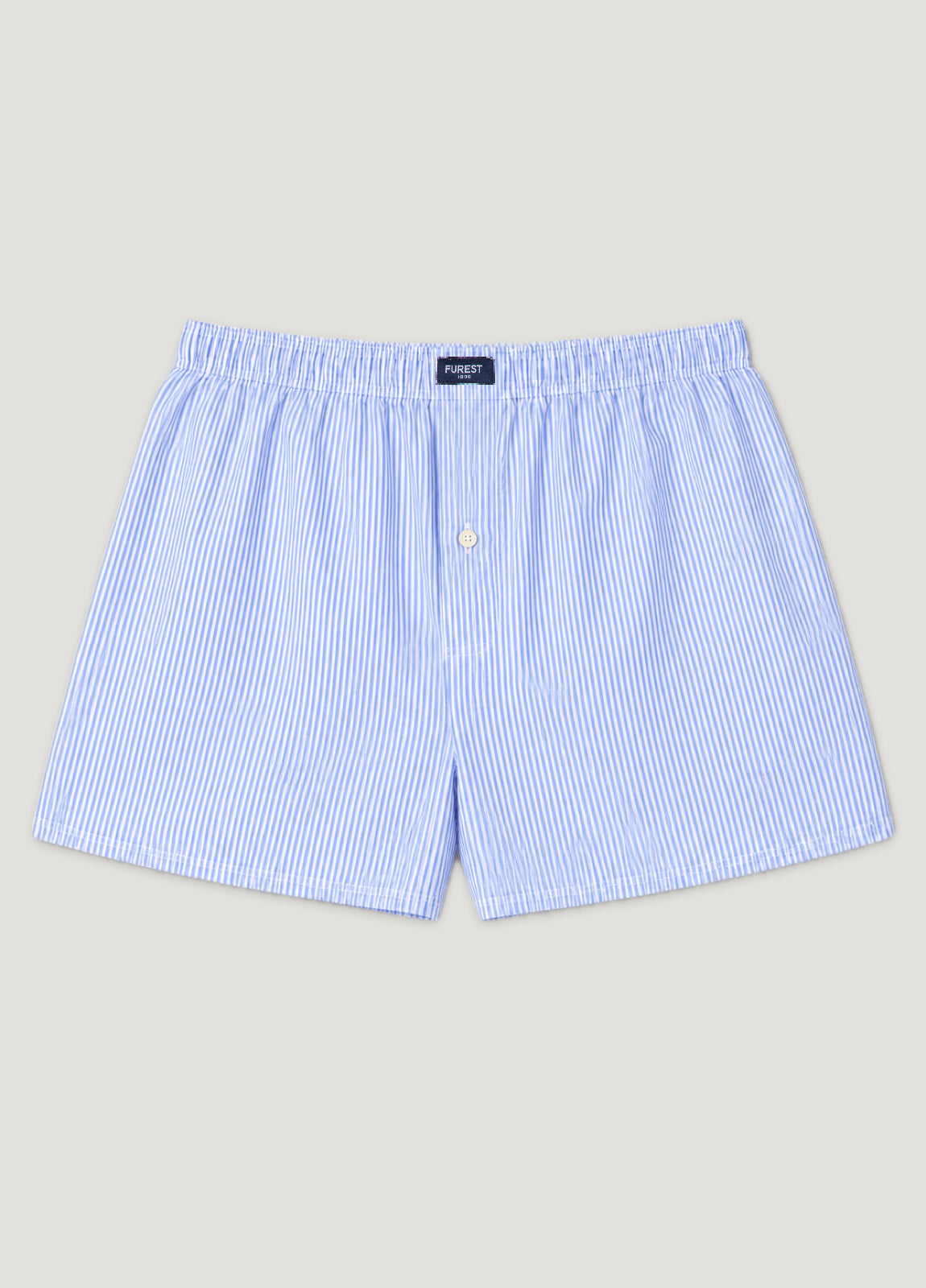 Boxer popelín rayas azul