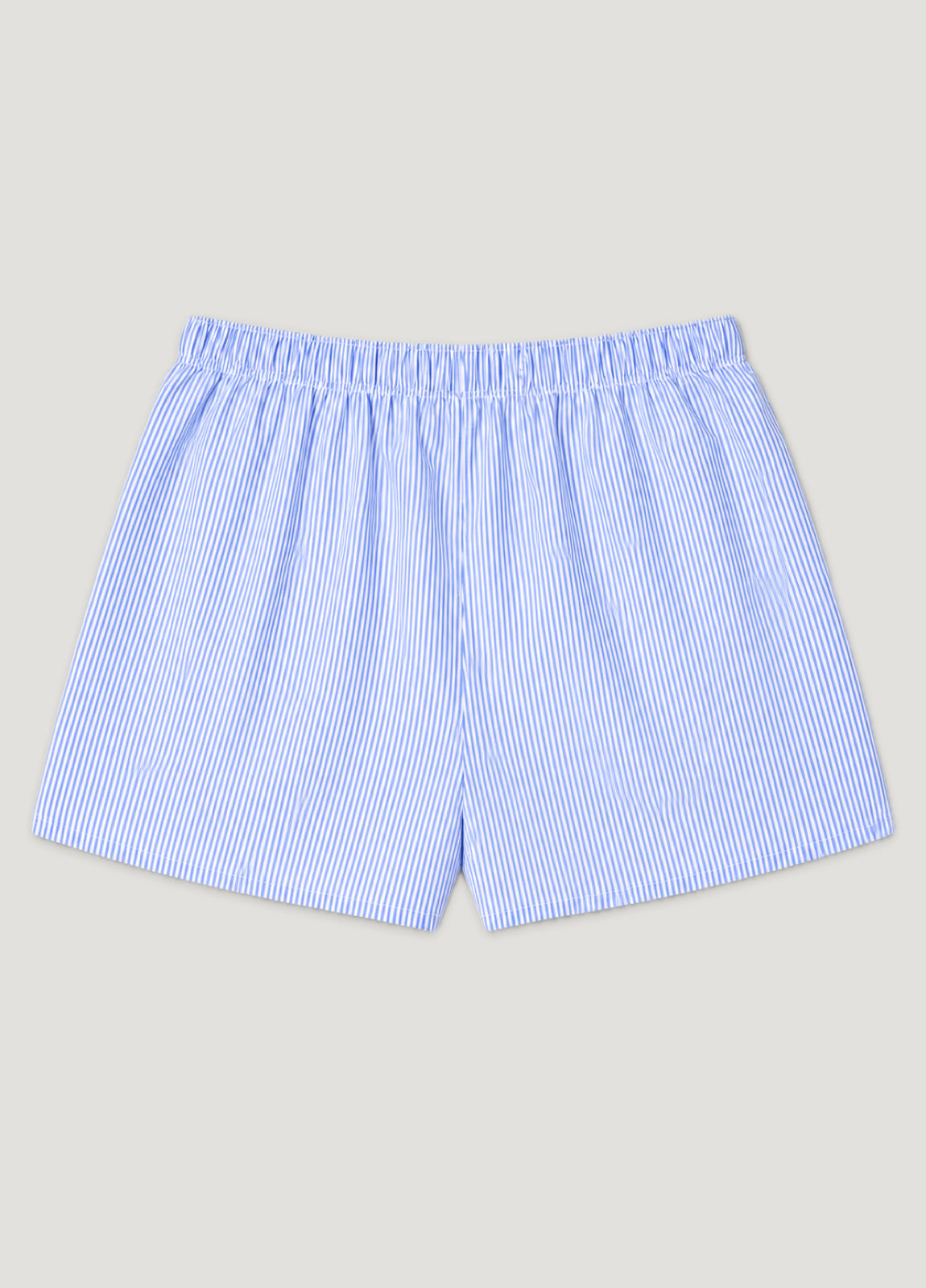 Boxer popelín rayas azul
