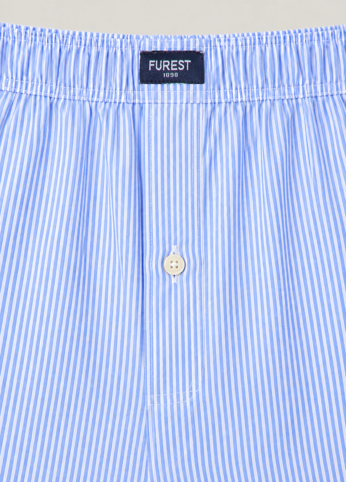 Boxer popelín rayas azul
