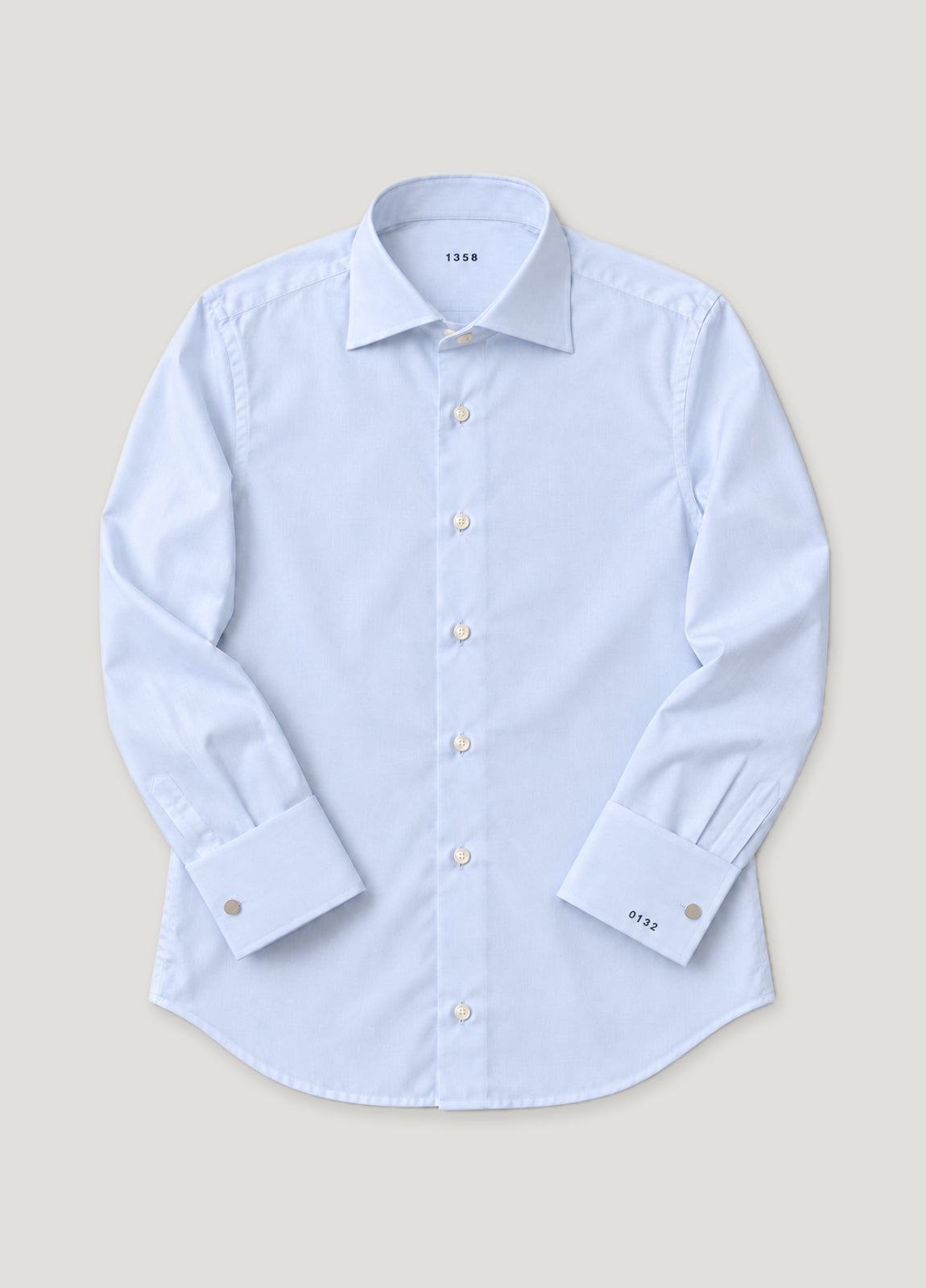 Camisa a medida Alfred pin point celeste