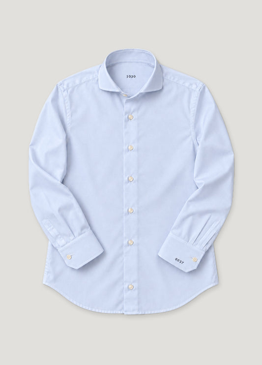 Camisa a medida Charles pin point celeste