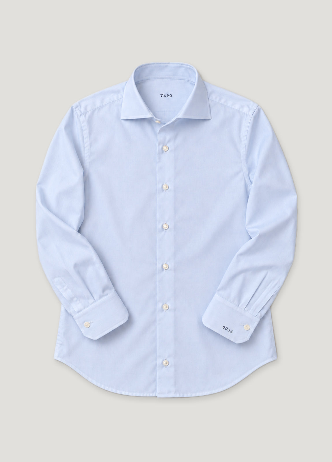 Camisa a medida George pin point celeste