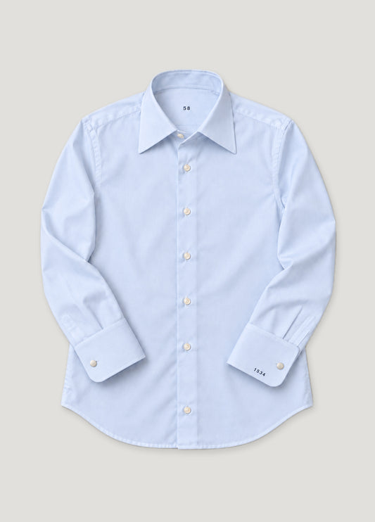 Camisa a medida Harold pin point celeste
