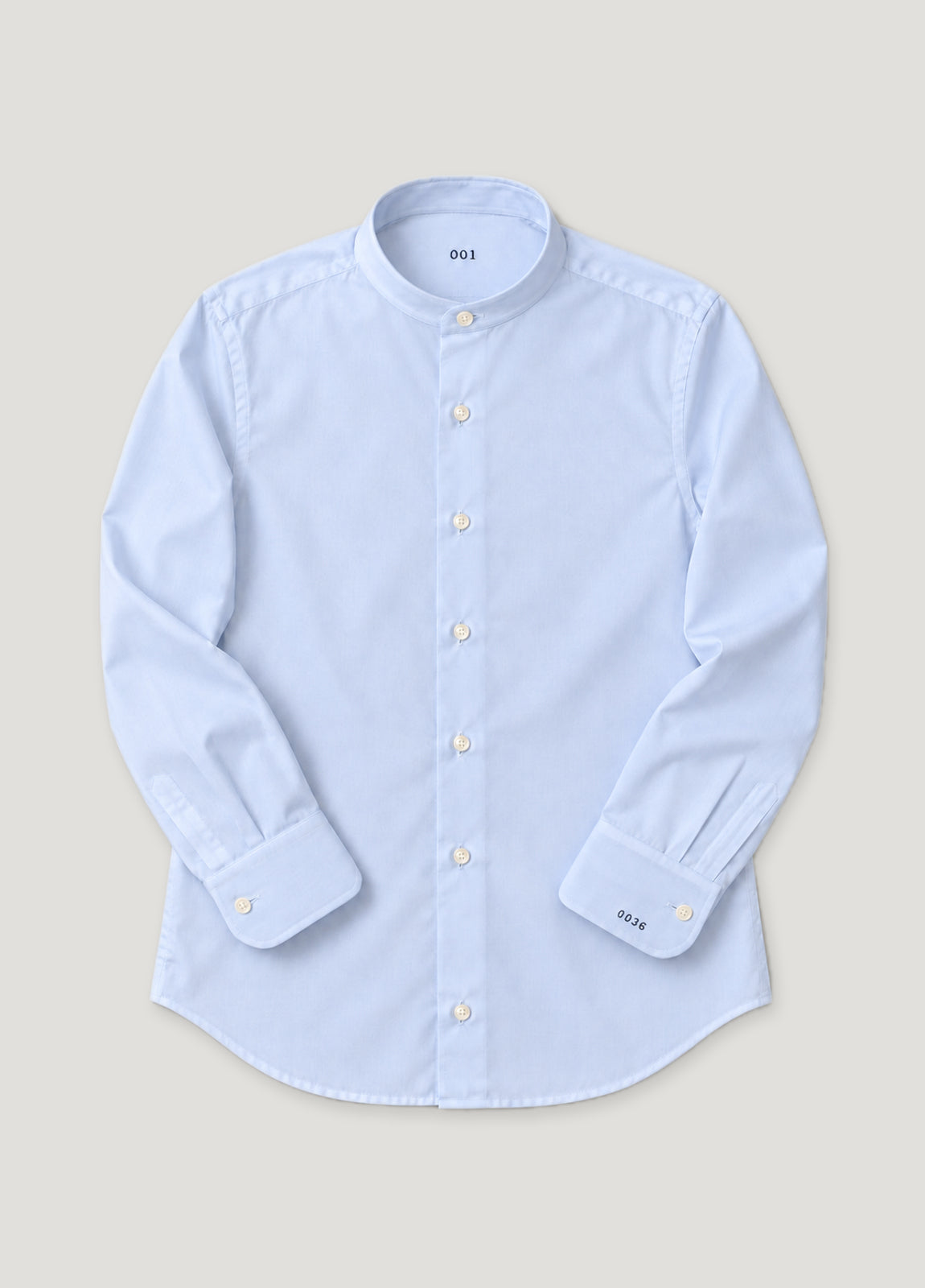 Camisa a medida Henry pin point celeste
