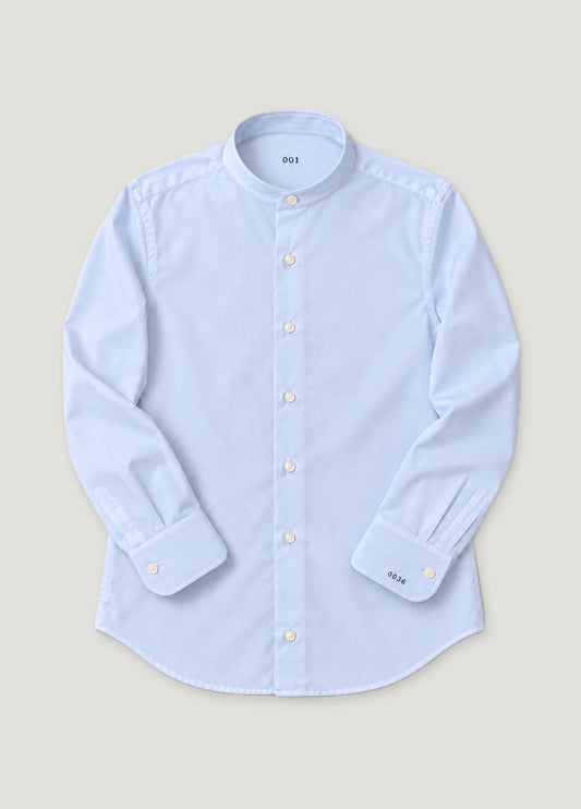 Camisa a medida Henry pin point celeste
