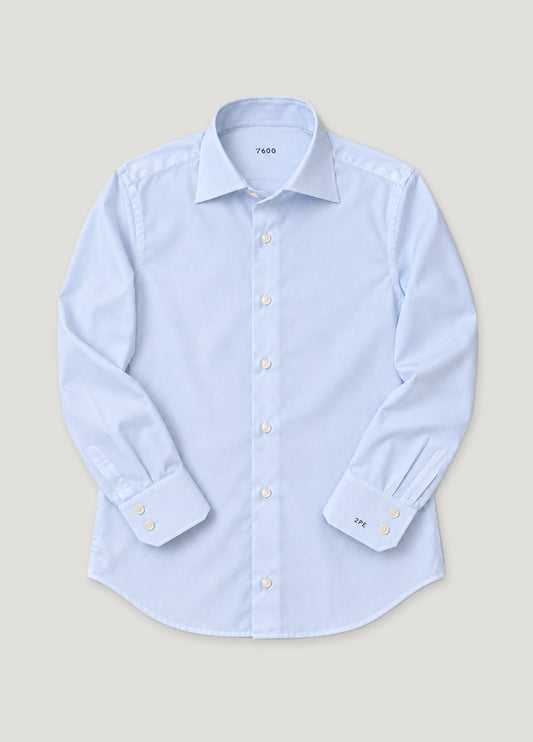 Camisa a medida Richard pin point celeste