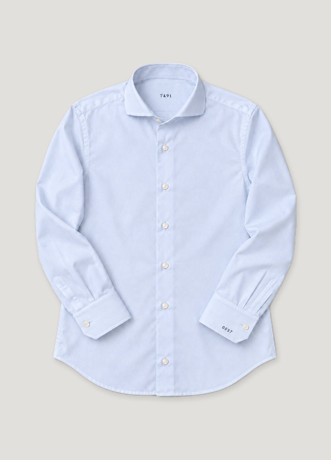 Camisa a medida Stephen pin point celeste