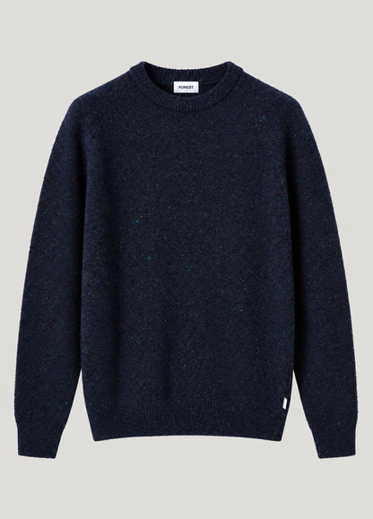 Jersey Crew Neck Puzzle Navy