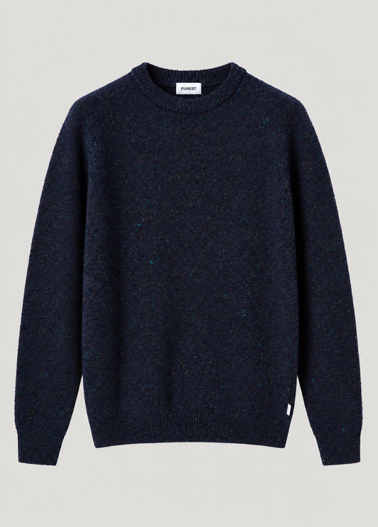Jersey Crew Neck Puzzle Navy
