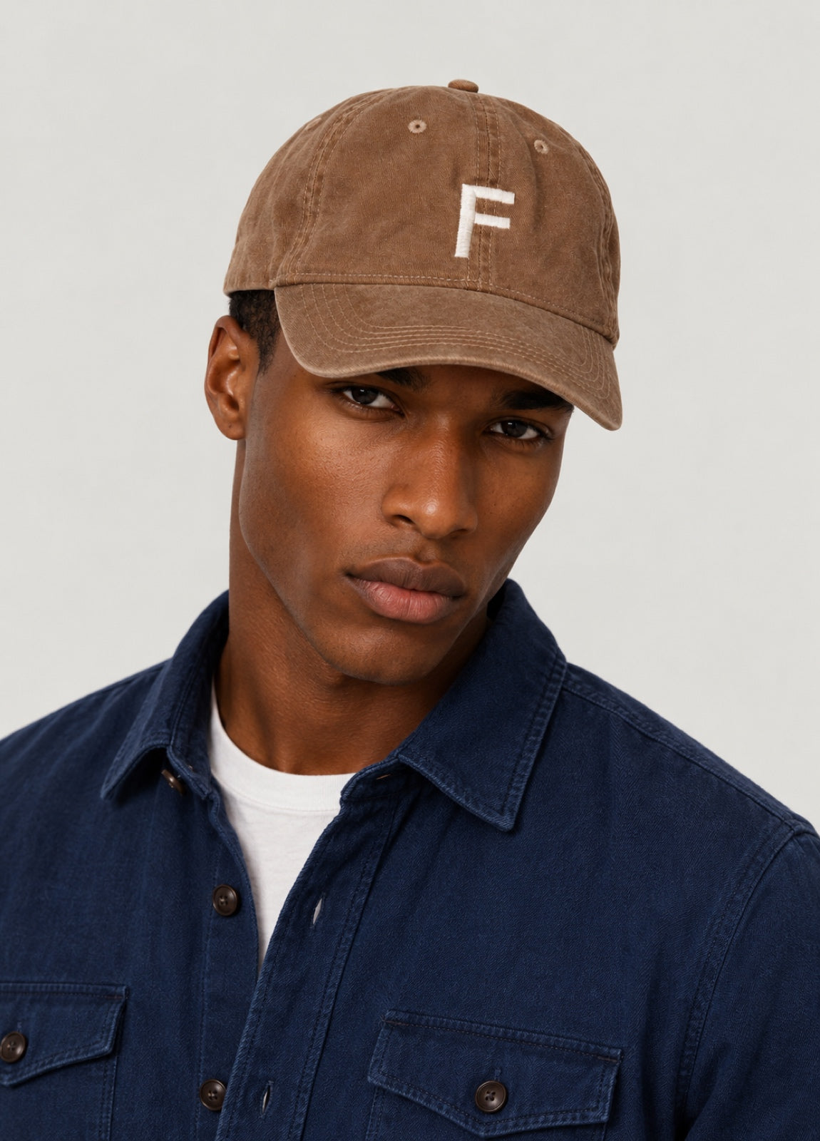 Gorra algodón camel