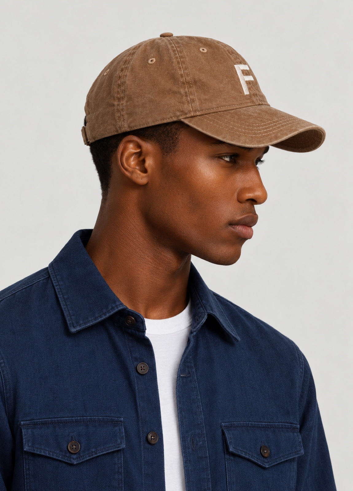 Gorra algodón camel