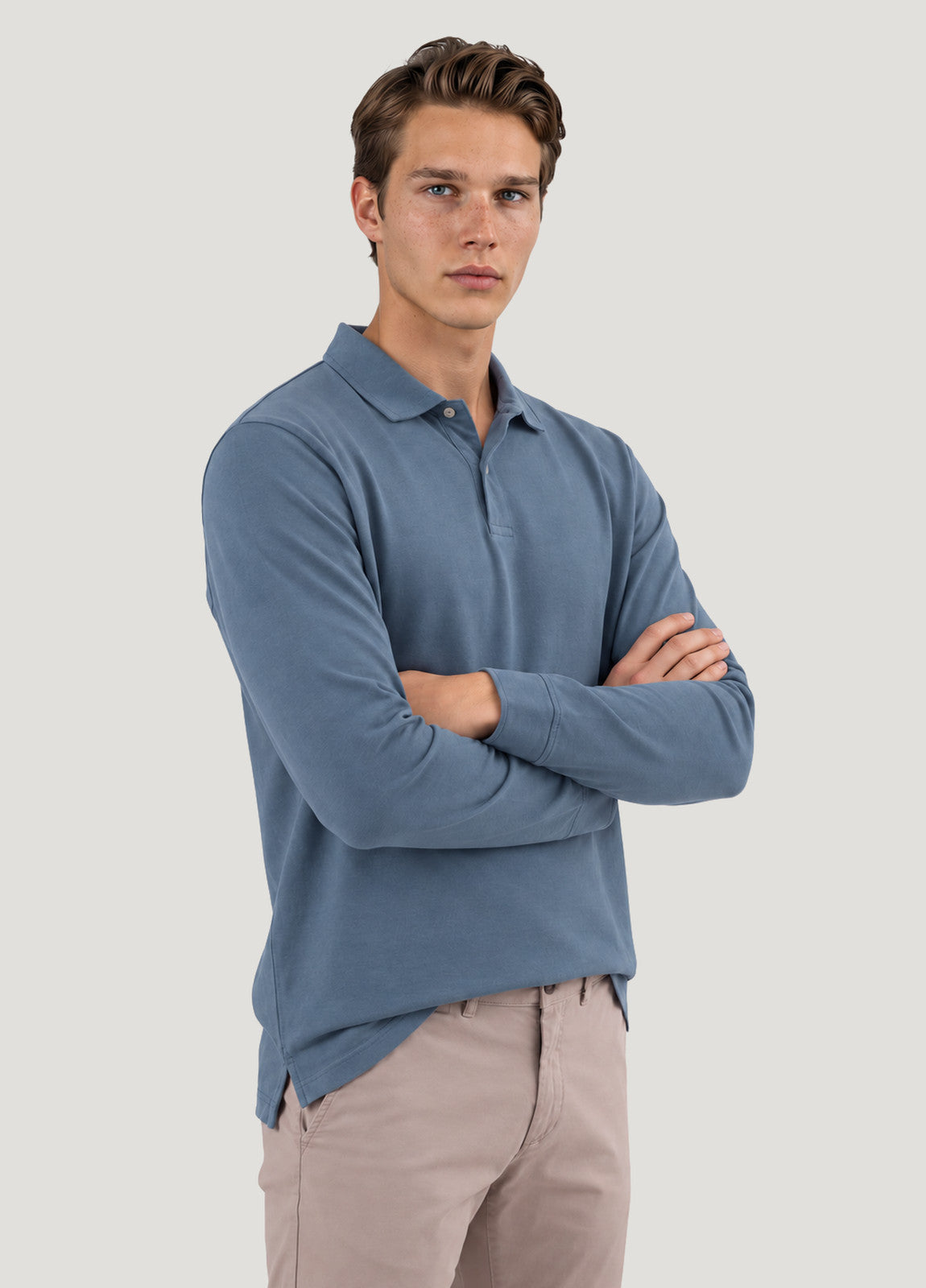 Jersey Polo L/S Jersey 2 Botones Petrol