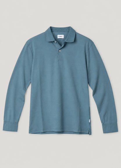 Jersey Polo L/S Jersey 2 Botones Petrol