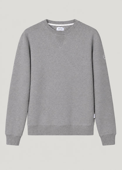 Jersey Crew Neck Sweatshirt Lisa Gris Mel