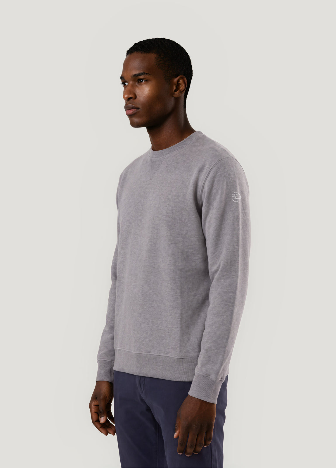 Jersey Crew Neck Sweatshirt Lisa Gris Mel
