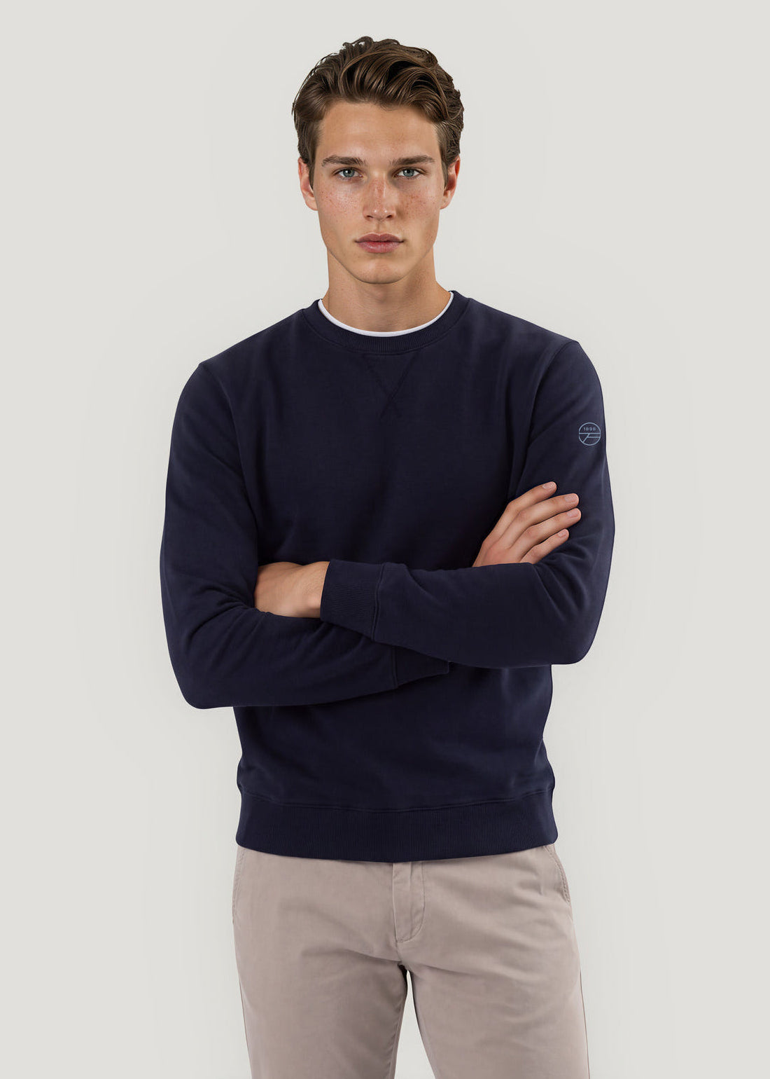 Jersey Crew Neck Sweatshirt Lisa Navy