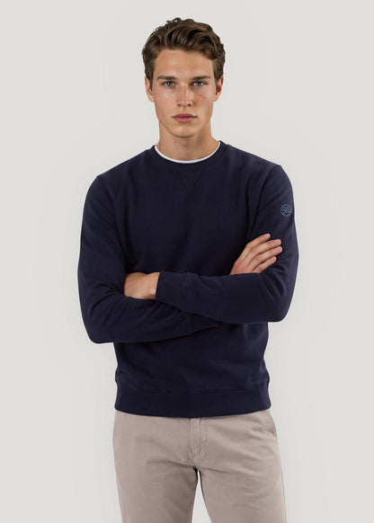 Jersey Crew Neck Sweatshirt Lisa Navy
