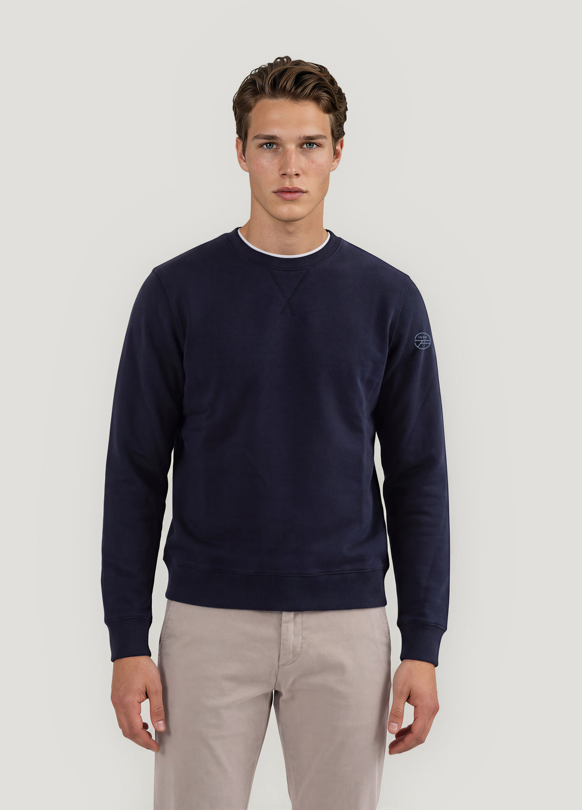 Jersey Crew Neck Sweatshirt Lisa Navy