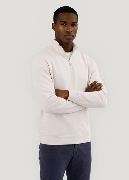 Jersey Zip Up Sweatshirt Lisa Ecru