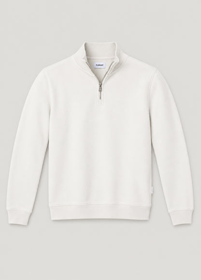 Jersey Zip Up Sweatshirt Lisa Ecru