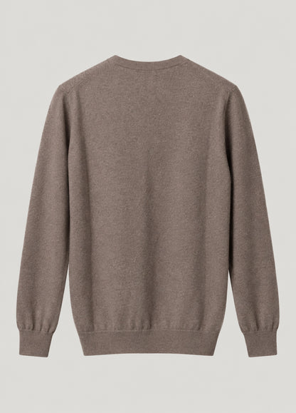 Jersey Crew Neck Grano Arroz Beige Melange