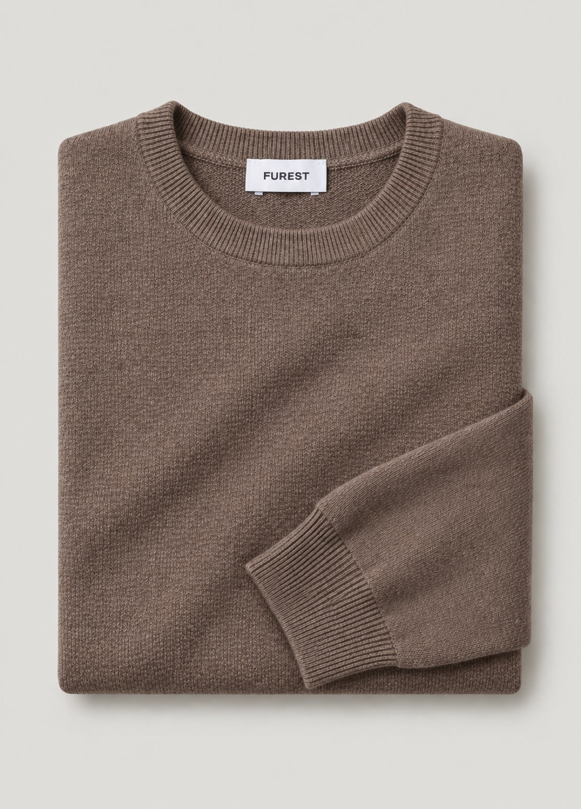 Jersey Crew Neck Grano Arroz Beige Melange