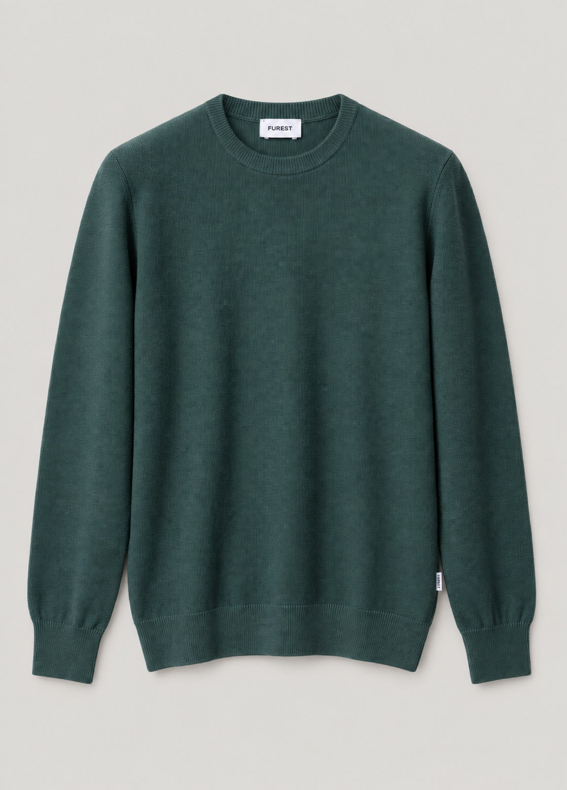 Jersey Crew Neck Grano Arroz Verde