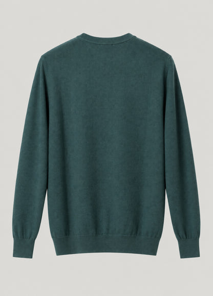 Jersey Crew Neck Grano Arroz Verde