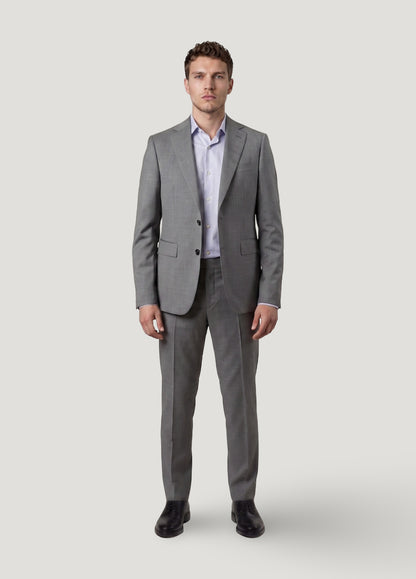 Traje vestir raya gris
