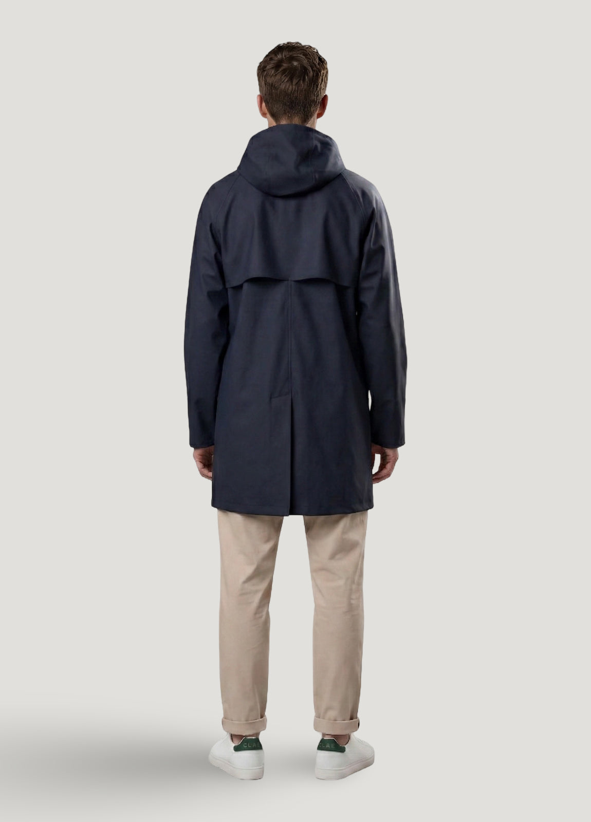 Navy raincoat