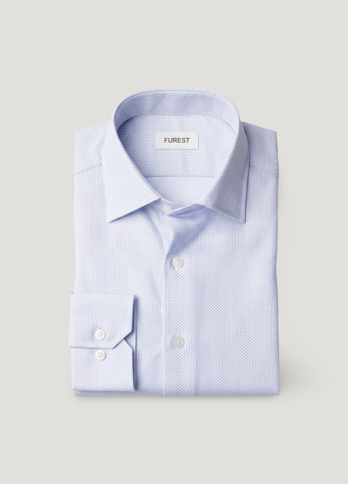 Camisa sport micro dibujo azul