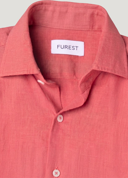 Camisa sport lino coral