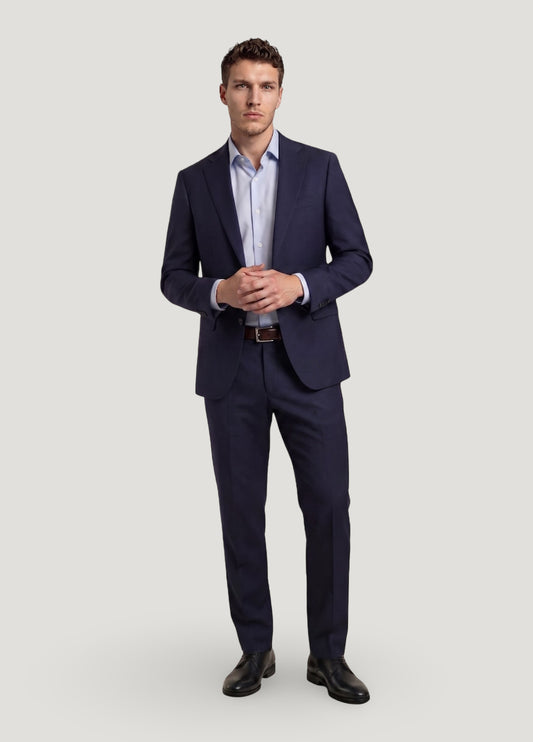 Traje vestir micro grabado vestir marino