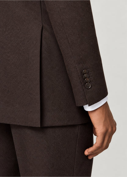 Traje Oxford Tailored Fit marrón jaspeado a medida