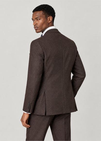 Traje Oxford Tailored Fit marrón jaspeado a medida