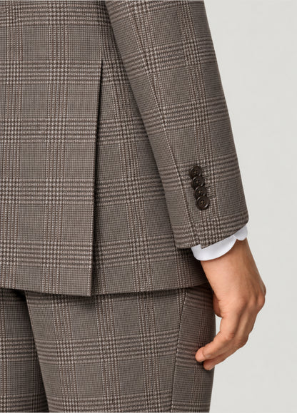 Traje Oxford Tailored Fit príncipe de Gales beige a medida