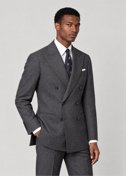 Traje Oxford Tailored Fit gris jaspeado a medida