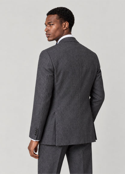 Traje Oxford Tailored Fit gris jaspeado a medida