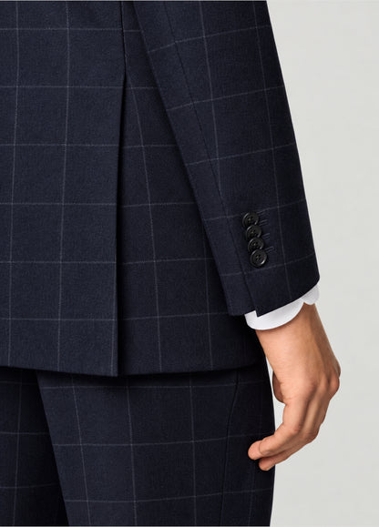 Traje Oxford Tailored Fit marino cuadro ventana blanco a medida