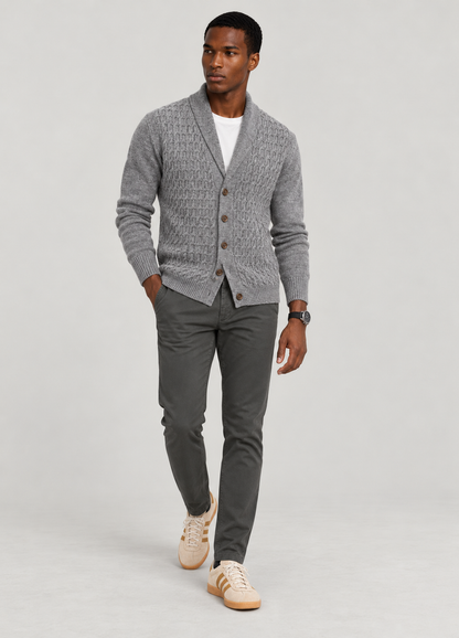 Jersey Chaqueta Botones Av 507 Gris