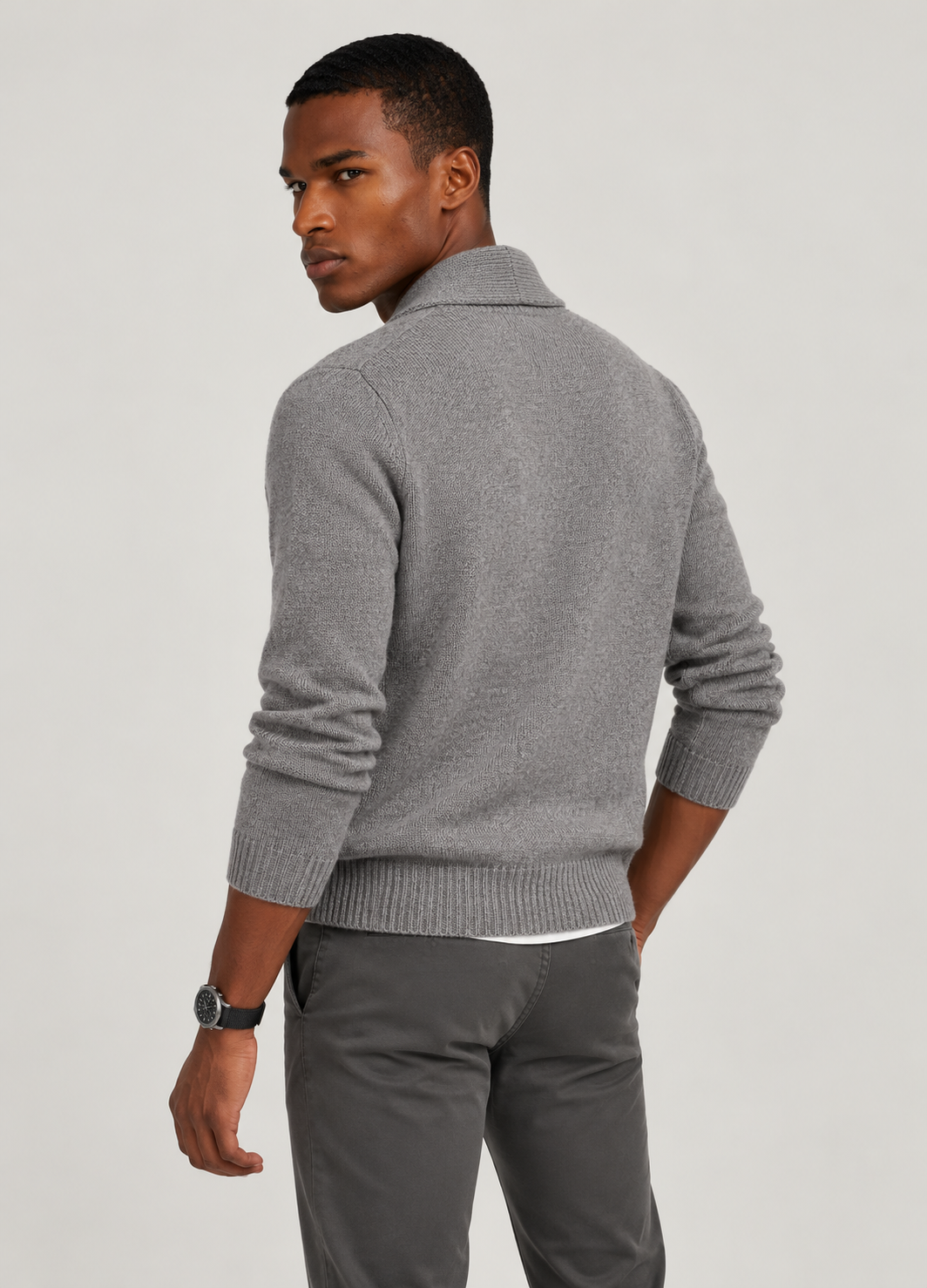 Jersey Chaqueta Botones Av 507 Gris