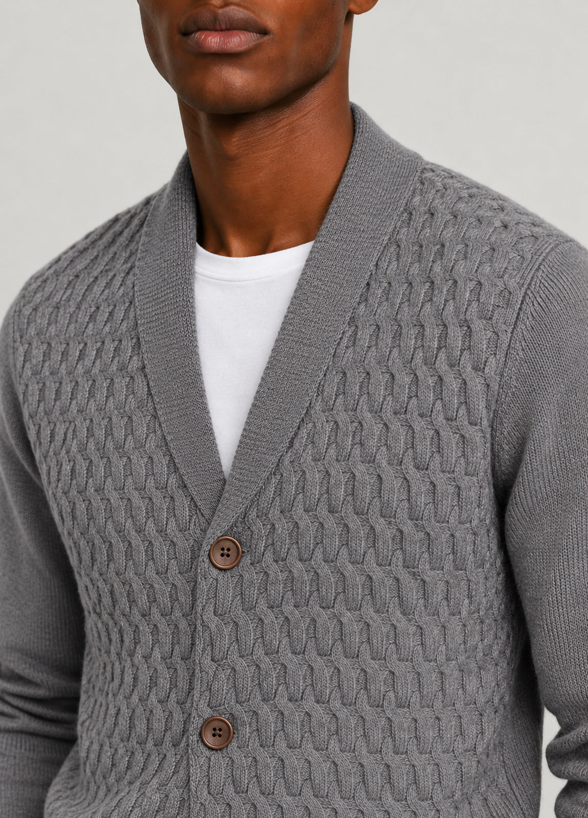 Jersey Chaqueta Botones Av 507 Gris