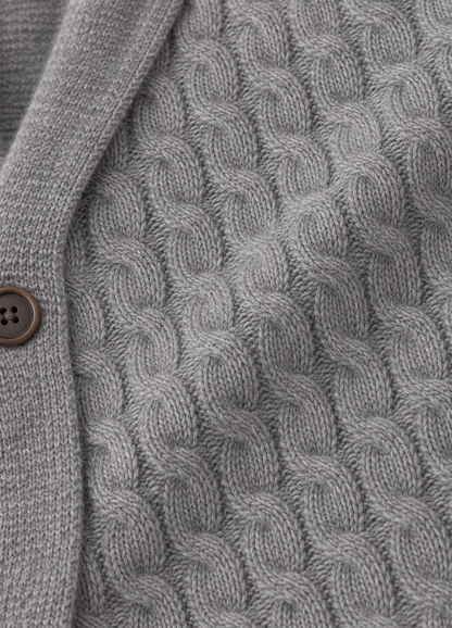 Jersey Chaqueta Botones Av 507 Gris
