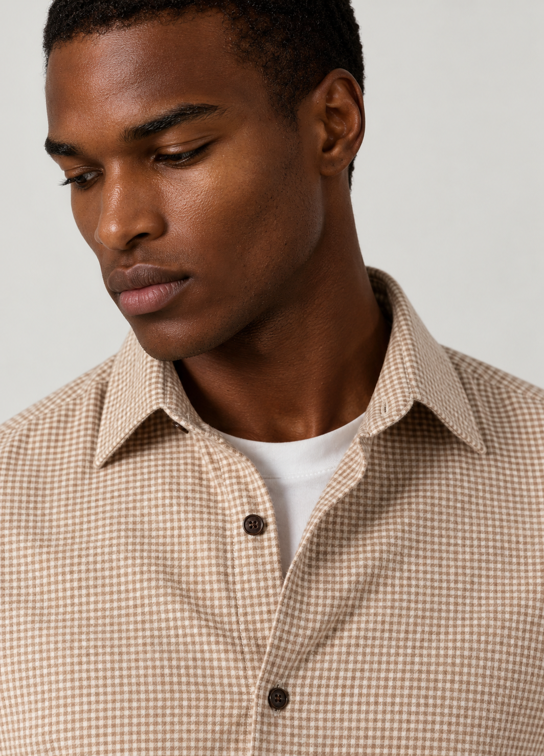Camisa sport cuadritos arena