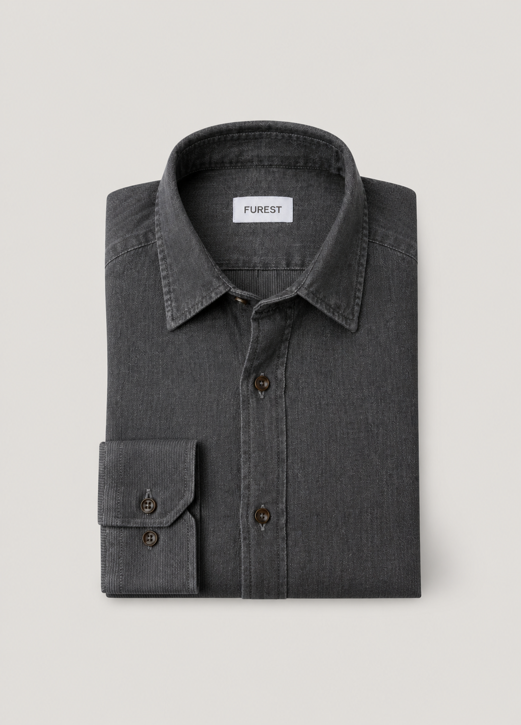 Camisa sport denim antracita